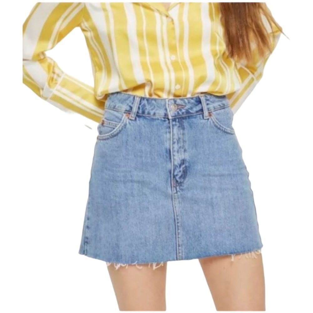 Topshop Moto Jean Skirt